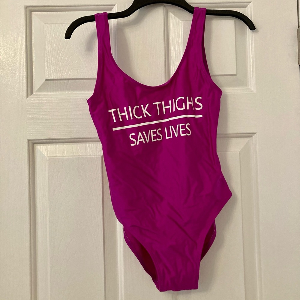 One - Piece Purple Swimsuit